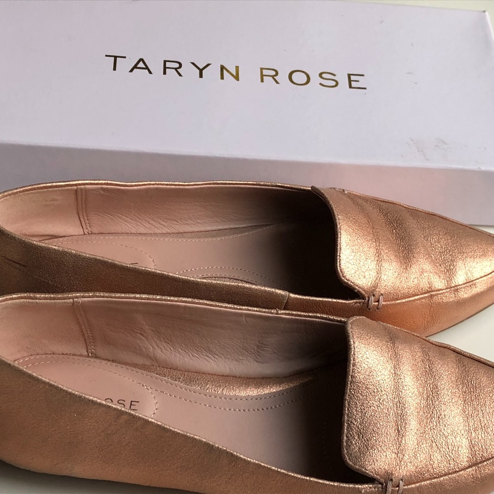 Rose Gold Taryn Rose Flats
